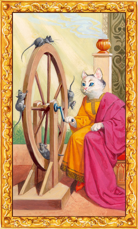 「運命の輪」の白猫タロット占い