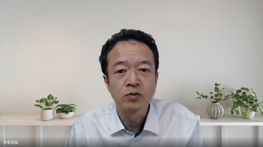 オンラインでインタビューに答える早坂先生